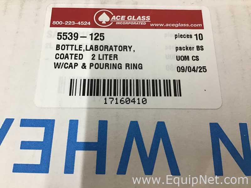 lote de  10 Vidraria para Laboratórios Ace Glass, Inc. 5539-125