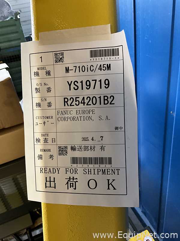Unused Fanuc M-710iC/45M 6 Axis Multi-Purpose Robot With R-30iB Plus Controller and Pedant
