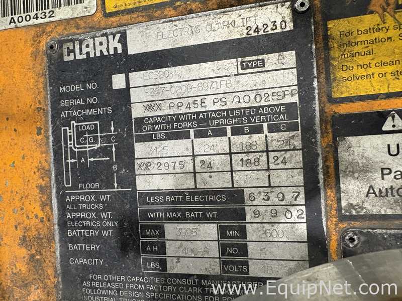 Empilhadeira Clark ECS20