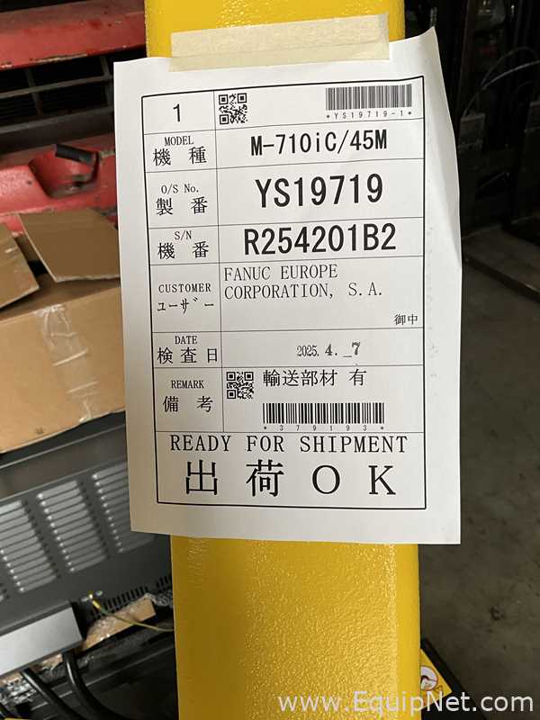 Unused Fanuc M-710iC/45M 6 Axis Multi-Purpose Robot With R-30iB Plus Controller and Pedant