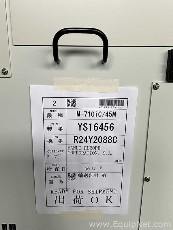 Unused Fanuc M-710iC/45M 6 Axis Multi-Purpose Robot With R-30iB Plus Controller and Pedant