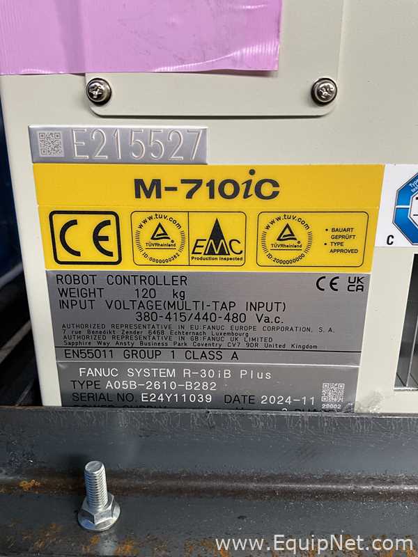 Unused Fanuc M-710iC/45M 6 Axis Multi-Purpose Robot With R-30iB Plus Controller and Pedant