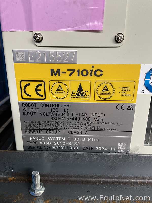 Unused Fanuc M-710iC/45M 6 Axis Multi-Purpose Robot With R-30iB Plus Controller and Pedant