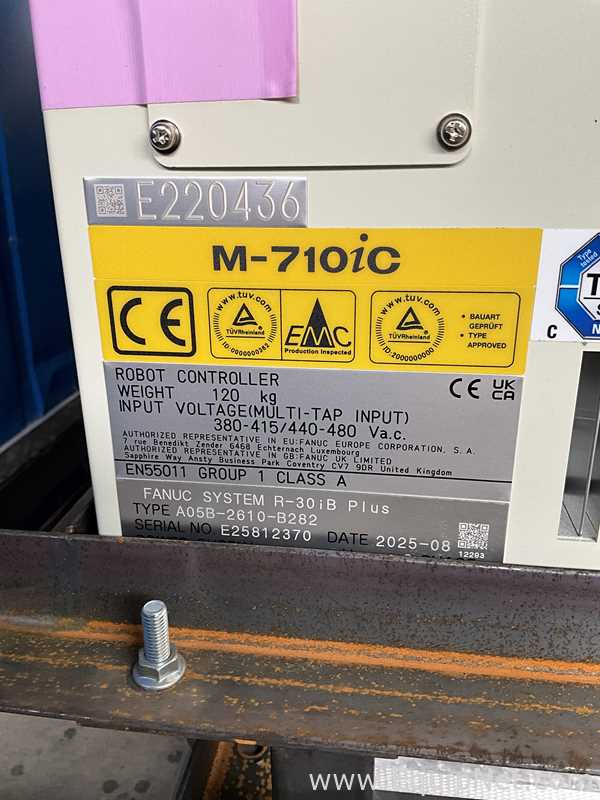 Unused Fanuc M-710iC/45M 6 Axis Multi-Purpose Robot With R-30iB Plus Controller and Pedant