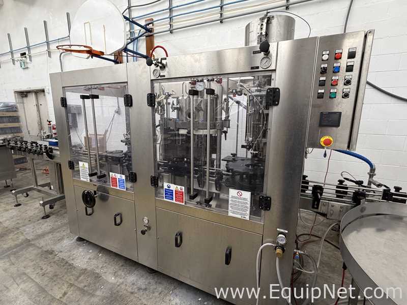 Cime Careddu Gold DPS 6/6/1 Rinsing-Pressure Filling Crown-Capping Glass Bottle Filling Line