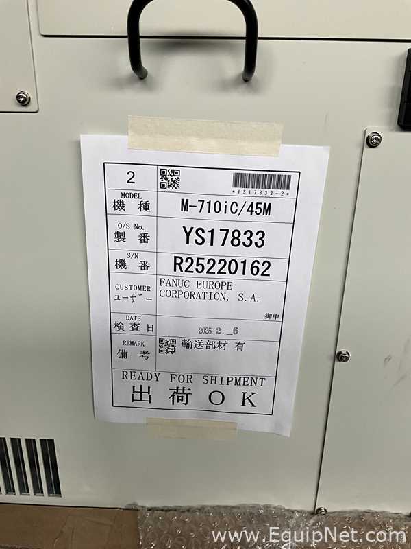 Unused Fanuc M-710iC/45M 6 Axis Multi-Purpose Robot With R-30iB Plus Controller and Pedant