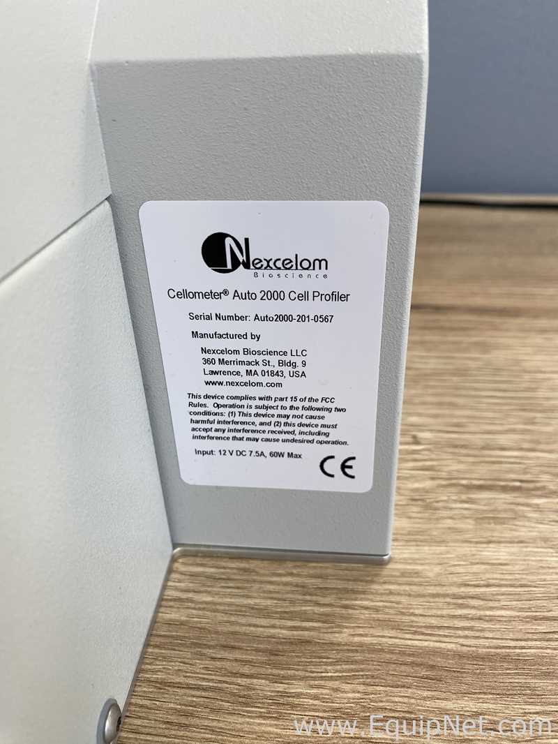 Nexcelom Cellometer Auto 2000 Cell Profiler