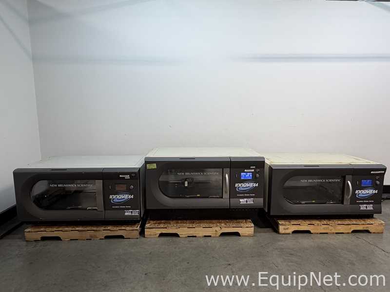 Lot of 3 New Brunswick Innova 44R Floor-Stackable Refrigerated Incubator Shakers