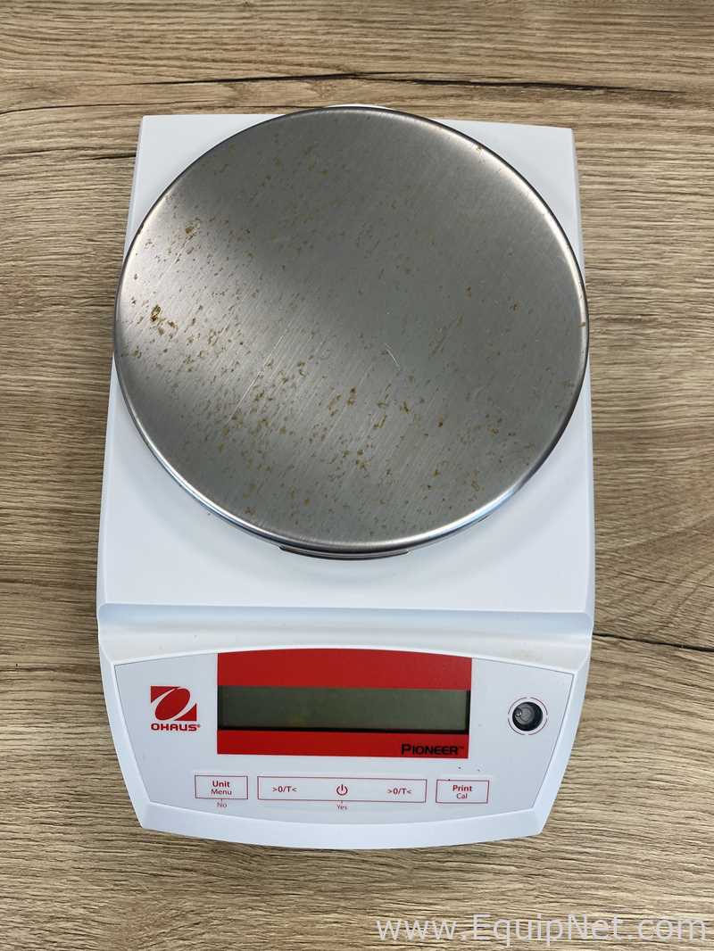 Lot of One Kern PFB 6000-1 and One Ohaus PA2202C Balances with Three AMS Balance Platforms