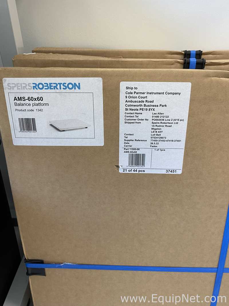 Lot of One Kern PFB 6000-1 and One Ohaus PA2202C Balances with Three AMS Balance Platforms
