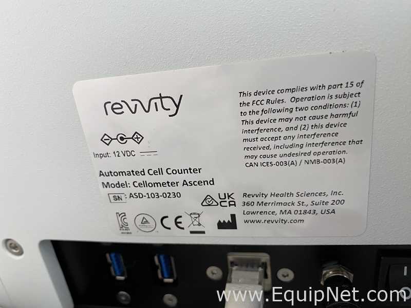 Contador de Partículas Revvity Cellometer Ascend