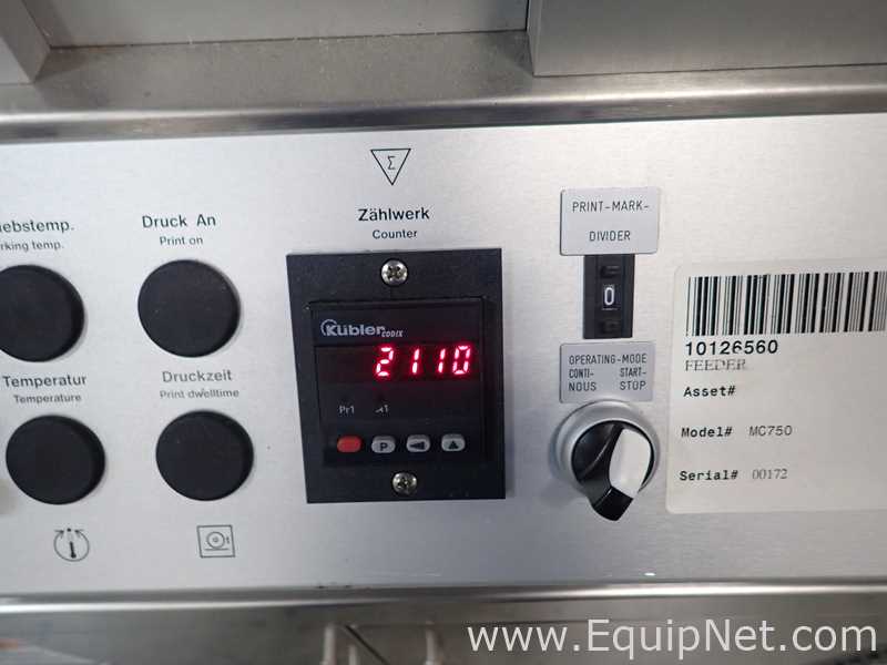 Open Date Systems MC 750 Feeding and Overprinting System