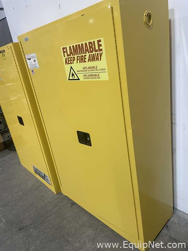 Lot of 2 - 45 Gallon Flammable Storage Cabinets