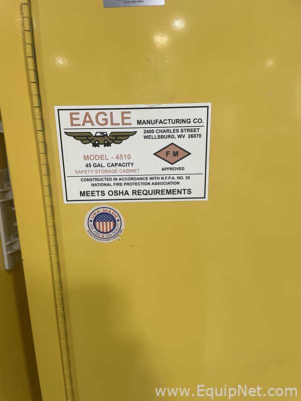 Lot of 2 - 45 Gallon Flammable Storage Cabinets