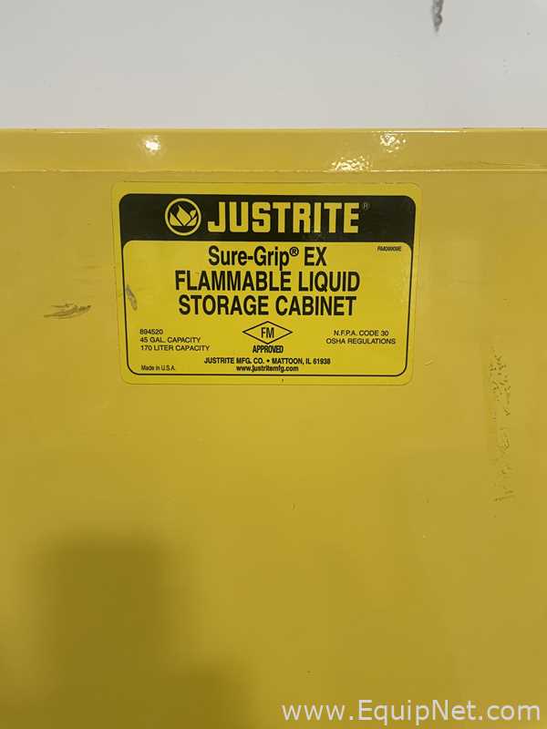 Lot of 2 - 45 Gallon Flammable Storage Cabinets