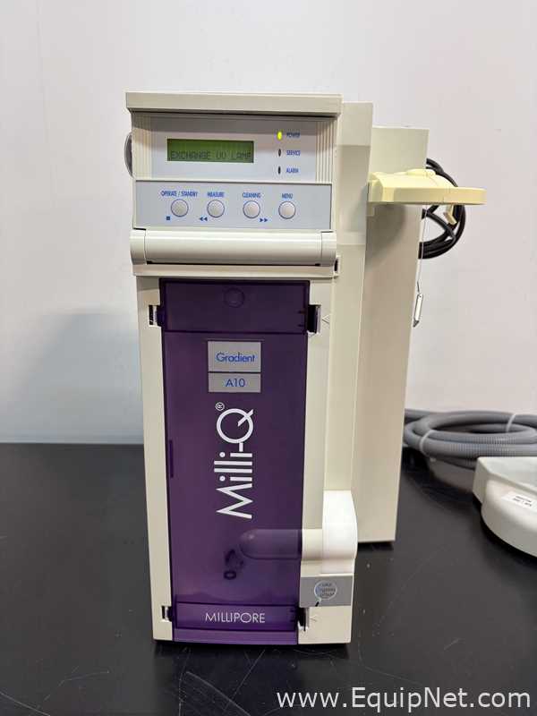 Sistema de Purificação e Destilação de Água Millipore Milli-Q Gradient A10