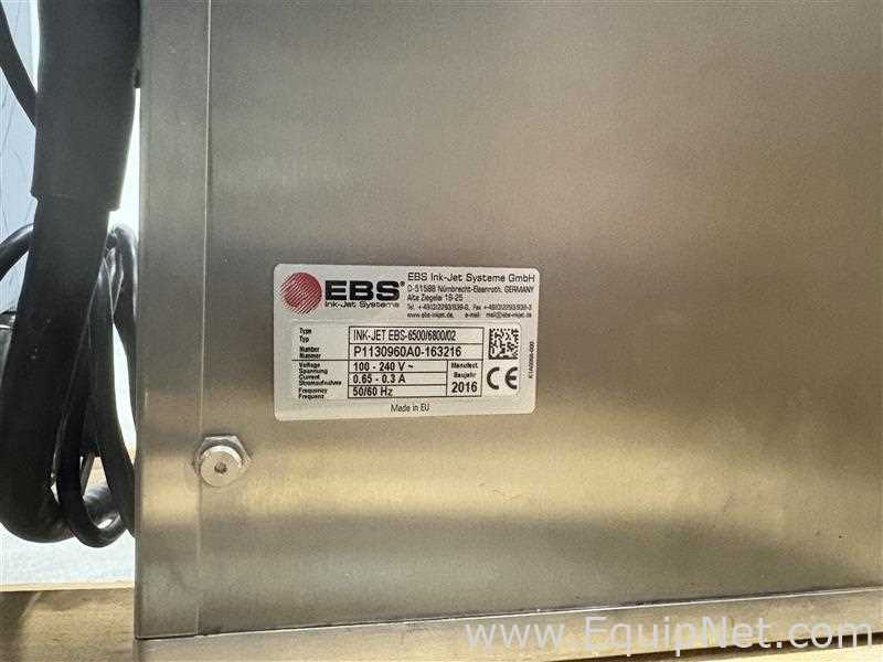 Impressora EBS Ink Jet Systems INK-JET EBS-6500/6800/02