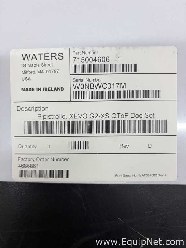 Espectrômetro de Massa Waters Corporation Xevo G2-XS QTof