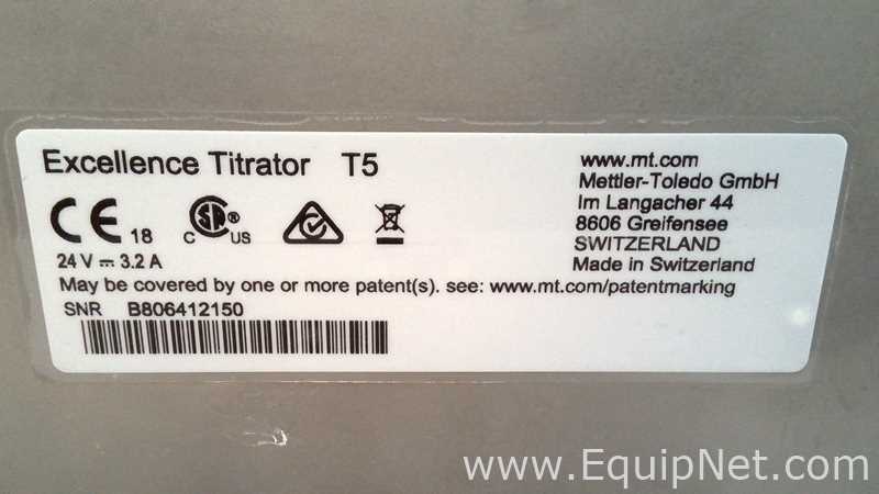 Titulador Mettler Toledo T5