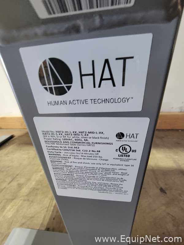 Lot of 2 Haworth Co HAT2-HI-L-XX Electrical Height Adjustable Single Motor Tables