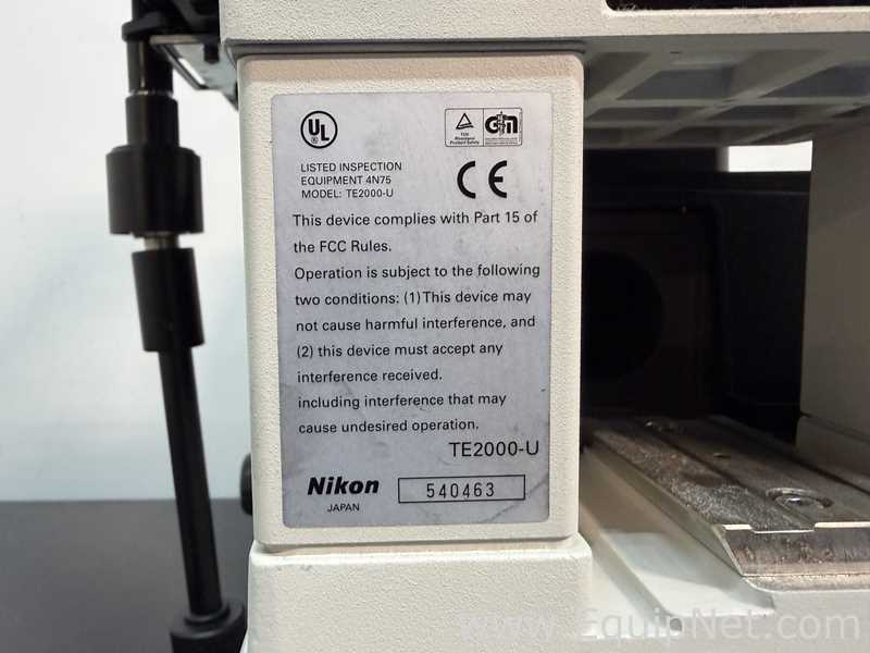 Nikon Eclipse TE2000U Inverted Fluorescence Imaging Microscope