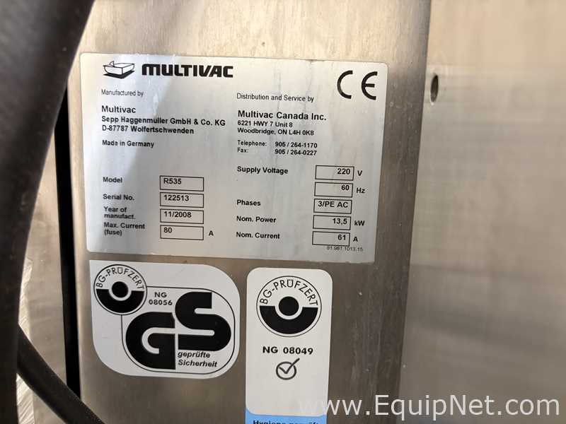 Máquina Horizontal para Formadora, Envasadora e Seladora Multivac R535