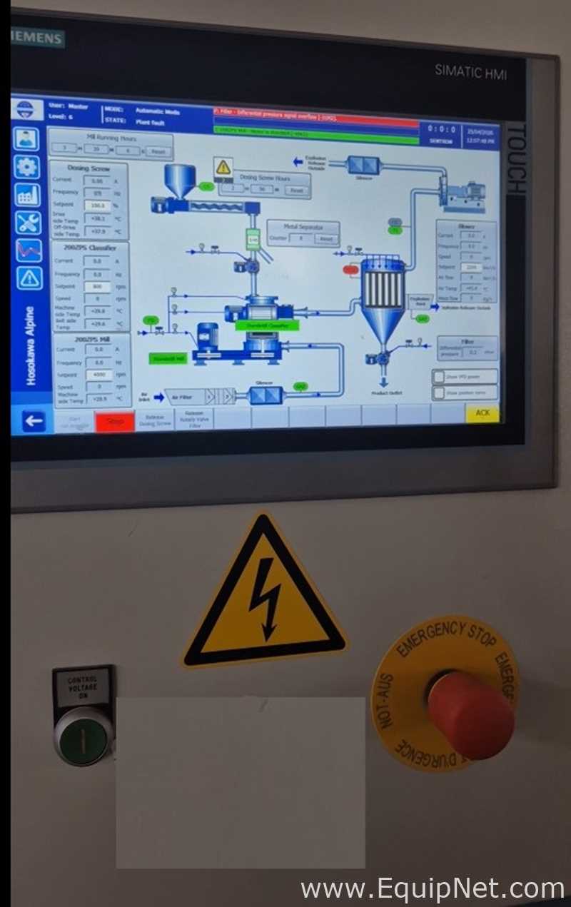 Clasificador Hosokawa Alpine Zirkoplex ZPS200