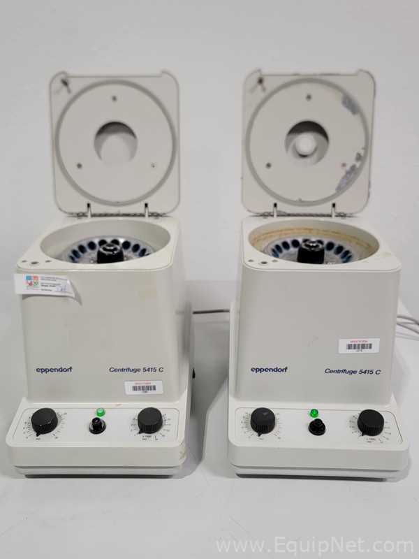 Lote de 2 Centrífuga para laboratorio Eppendorf-Brinkmann Instruments 5415 C
