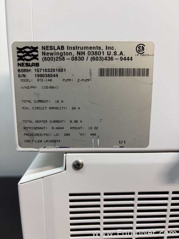 NesLab RTE-140 Low-Temperature Refrigerated Bath/Circulator