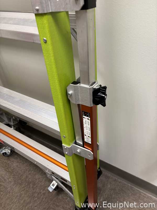 Little Giant 19708-146 Safety Cage 2.0 Platform Ladder With Adjustable Outriggers