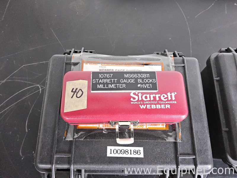 lote de  4 Equipamento para Calibragem Starrett 