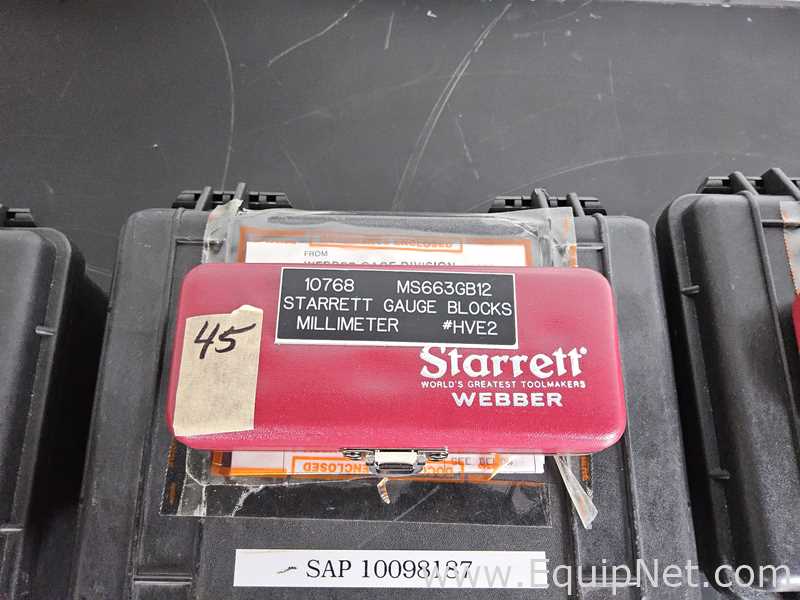 lote de  4 Equipamento para Calibragem Starrett 
