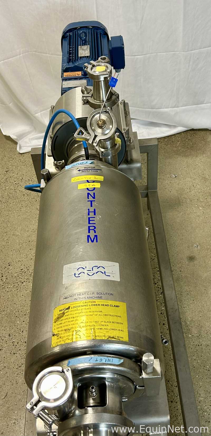 Alfa Laval Contherm 6X3 Scraped Surface Heat Exchanger
