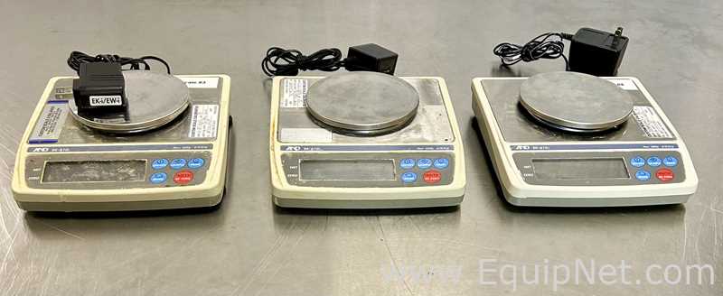 Lot of 3 A and D Company Limited EK-610i Compact Precision Balances