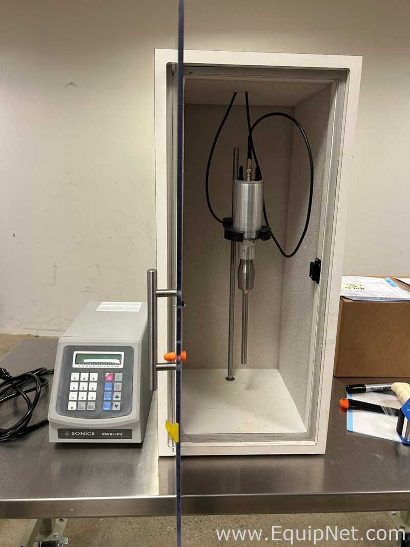 Sonics VC 750 Vibra Cell Ultrasonic Probe Sonicator With Custom Noise-Reducing Enclosure