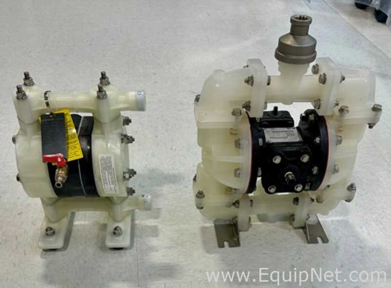 Lot of 2 Air-Operated Double Diaphragm Pumps