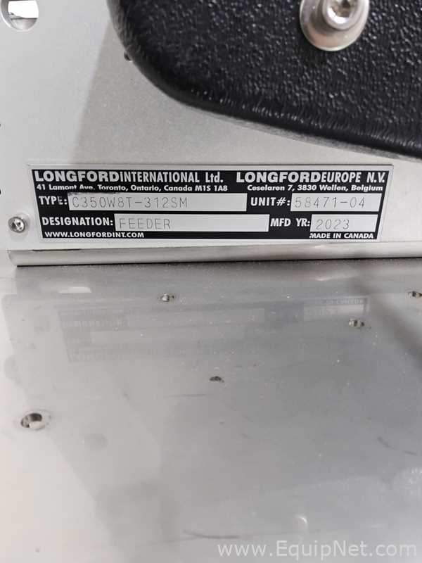 Lot of 2 Longford International  C350W8T-312SM Friction Feeders