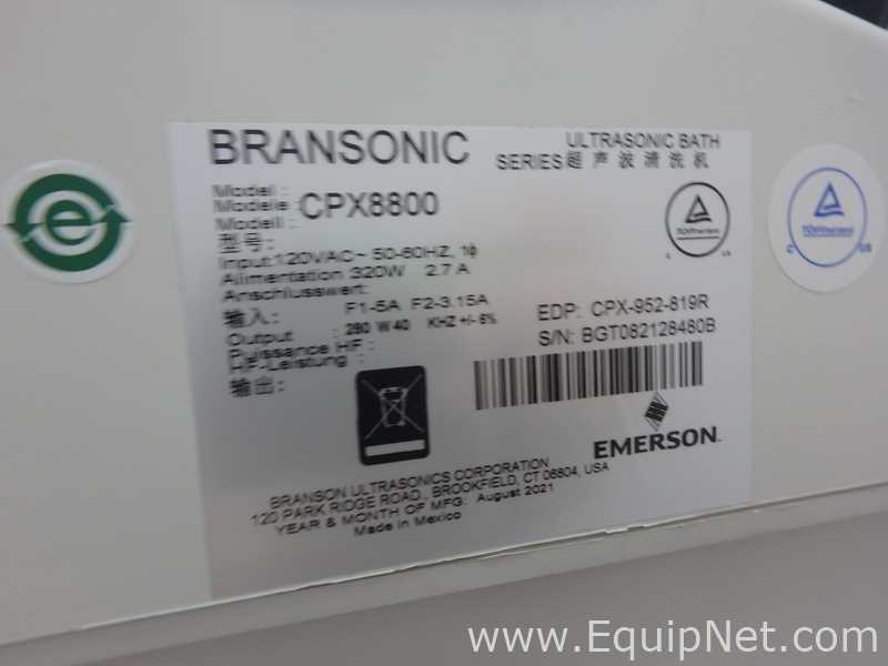 Branson 8800 Ultrasonic Cleaner