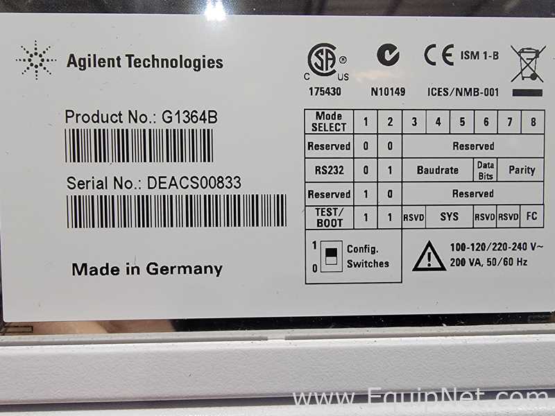 Sistema HPLC Agilent Technologies 1260