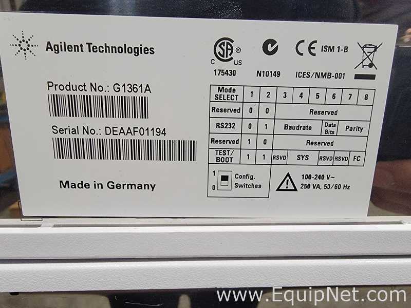 Sistema HPLC Agilent Technologies 1260