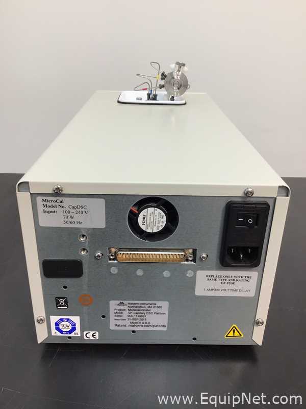 Manipulador de Líquidos Malvern Instruments Inc. MicroCal-XT