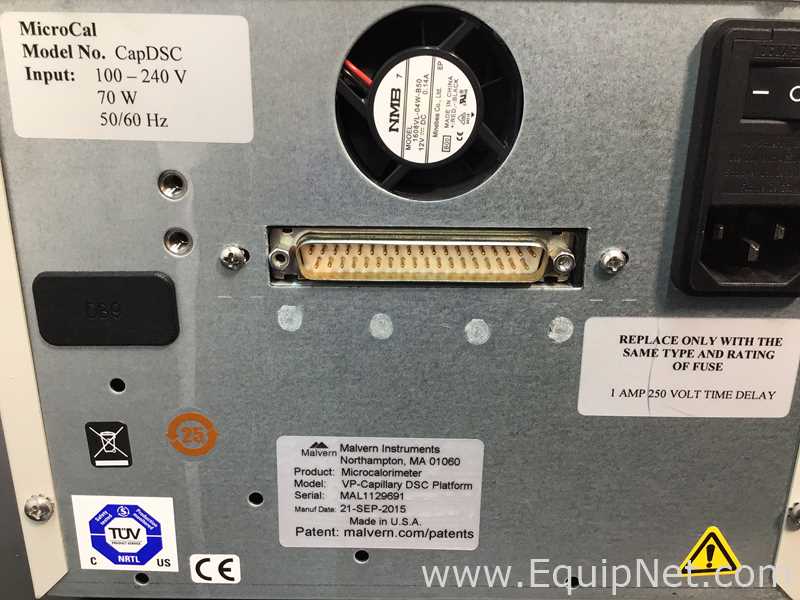 Manipulador de Líquidos Malvern Instruments Inc. MicroCal-XT
