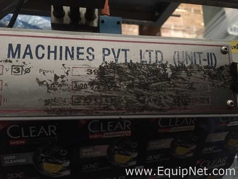 Lote de 3 Máquinas para Formado, Llenado, Sellado Shubham Flexible Packaging Machines Pvt Ltd SPM-1200L