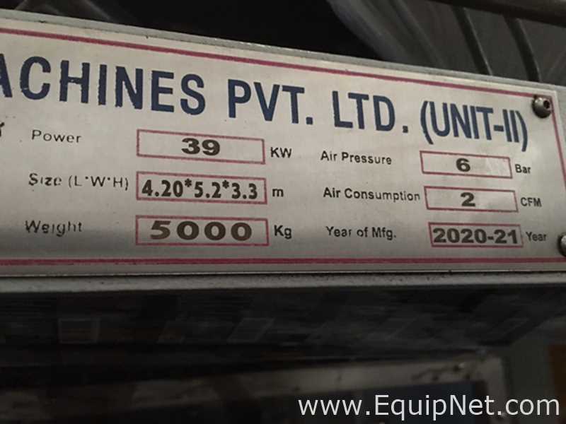 Lote de 3 Máquinas para Formado, Llenado, Sellado Shubham Flexible Packaging Machines Pvt Ltd SPM-1200L