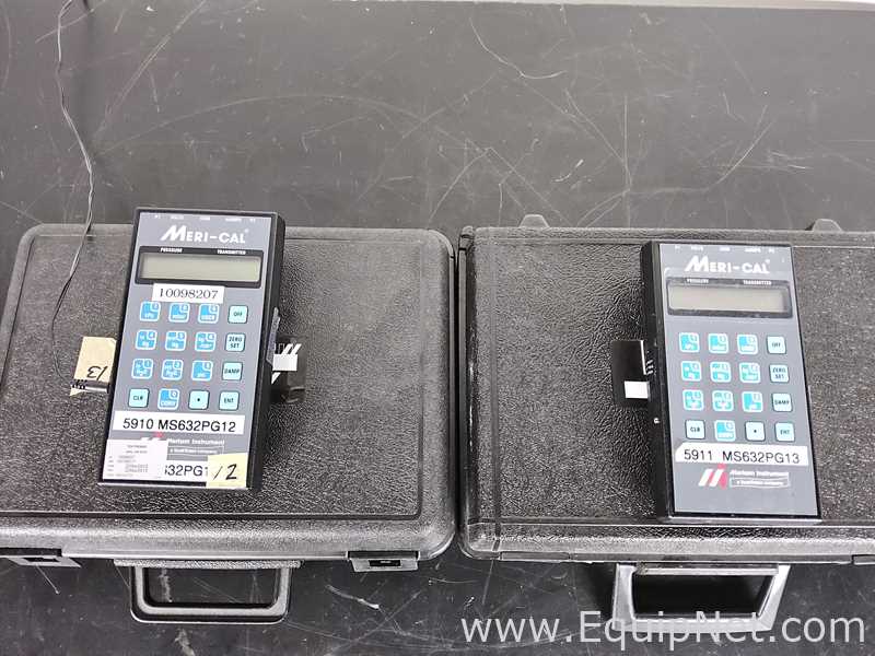 Lot of 2 Meri Cal Instrument LP2000I Manometers