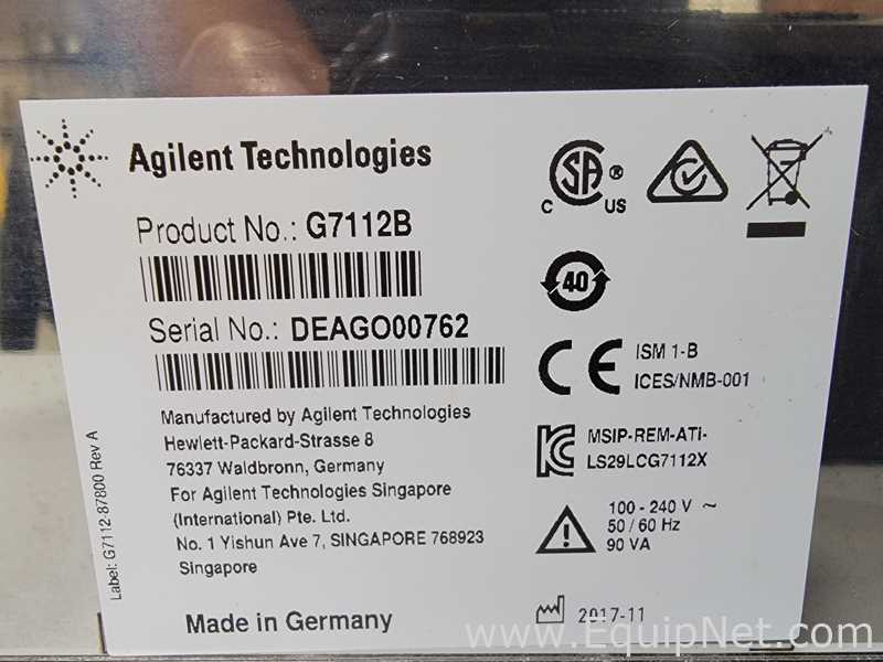 Agilent Technologies 6230 TOF LC/MS  Spectrometer with Agilent 1260 and 1290 Series HPLC System
