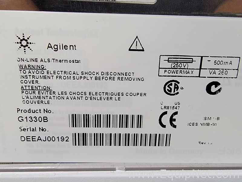 Agilent Technologies 6230 TOF LC/MS  Spectrometer with Agilent 1260 and 1290 Series HPLC System