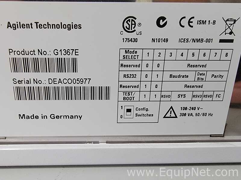 Agilent Technologies 6230 TOF LC/MS  Spectrometer with Agilent 1260 and 1290 Series HPLC System
