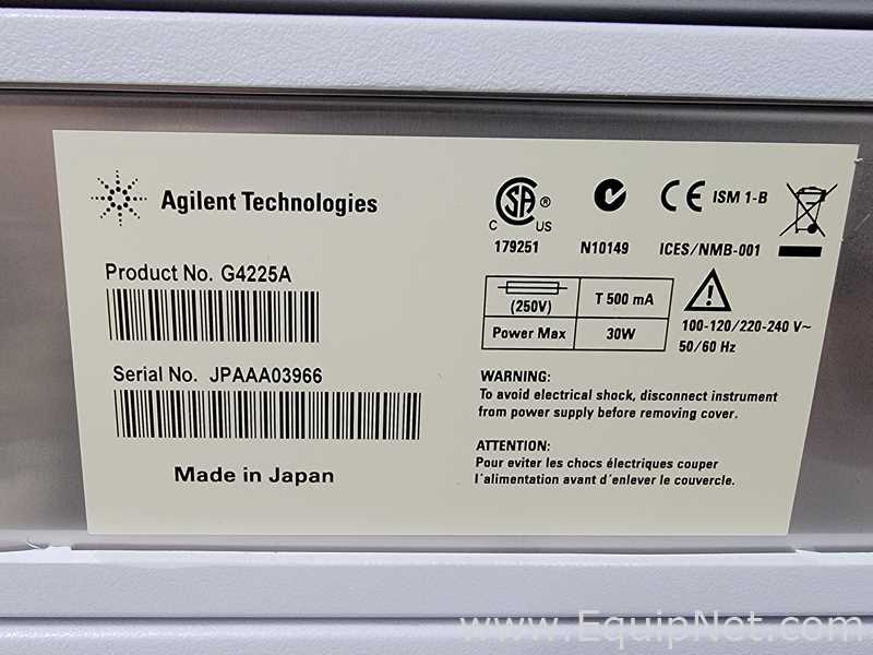 Agilent Technologies 6230 TOF LC/MS  Spectrometer with Agilent 1260 and 1290 Series HPLC System