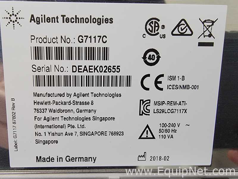 Agilent Technologies 6230 TOF LC/MS  Spectrometer with Agilent 1260 and 1290 Series HPLC System